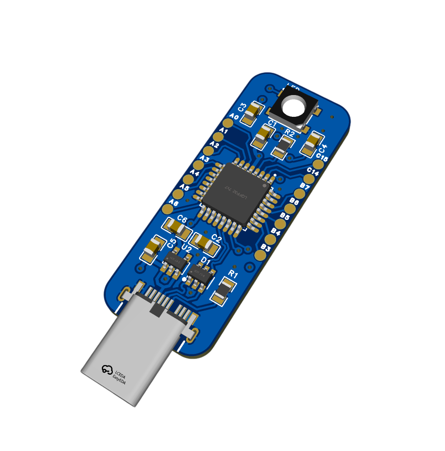 Signetline custom dongle, STM32L422KBT6-based